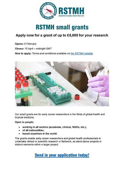 2019 Grants Round from RSTMH Infectious Diseases Data Observatory